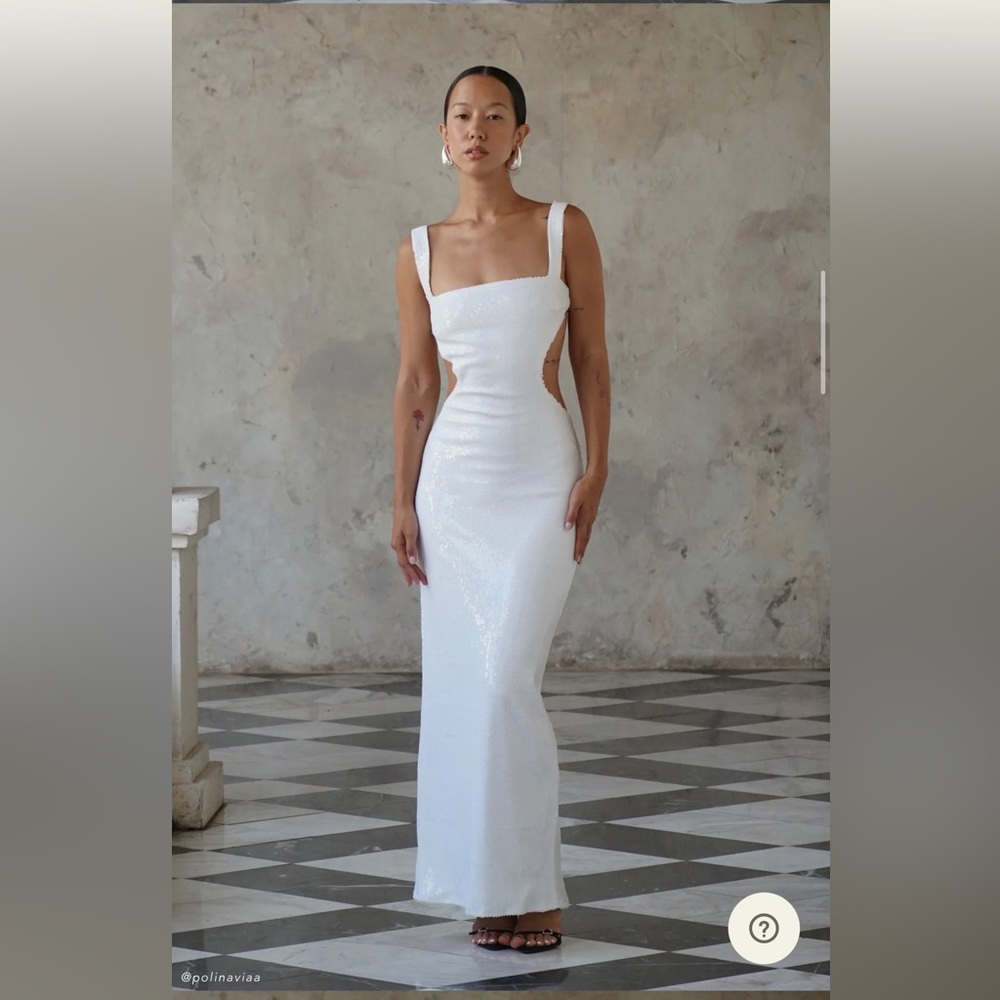 Meshki Adoria Dress in White